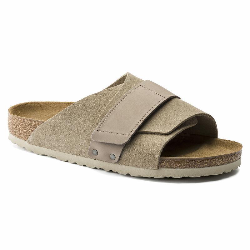 Birkenstock Ruskind Kyoto Dame Grå Brune | DK 419PJJ